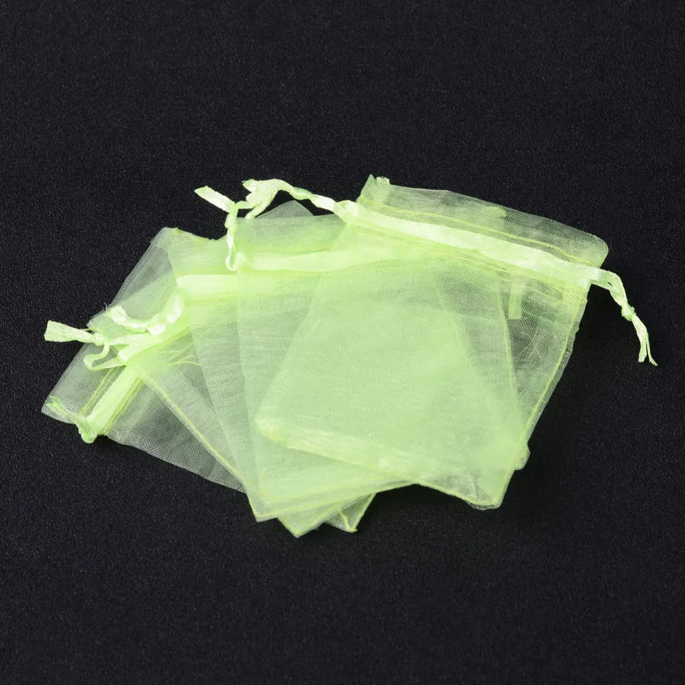 100 pc Organza Gift Bags with Drawstring, Jewelry Pouches, Wedding Party Christmas Favor Gift Bags,30x20cm