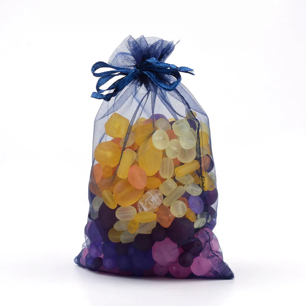 100 pc Organza Gift Bags with Drawstring, Jewelry Pouches, Wedding Party Christmas Favor Gift Bags,30x20cm