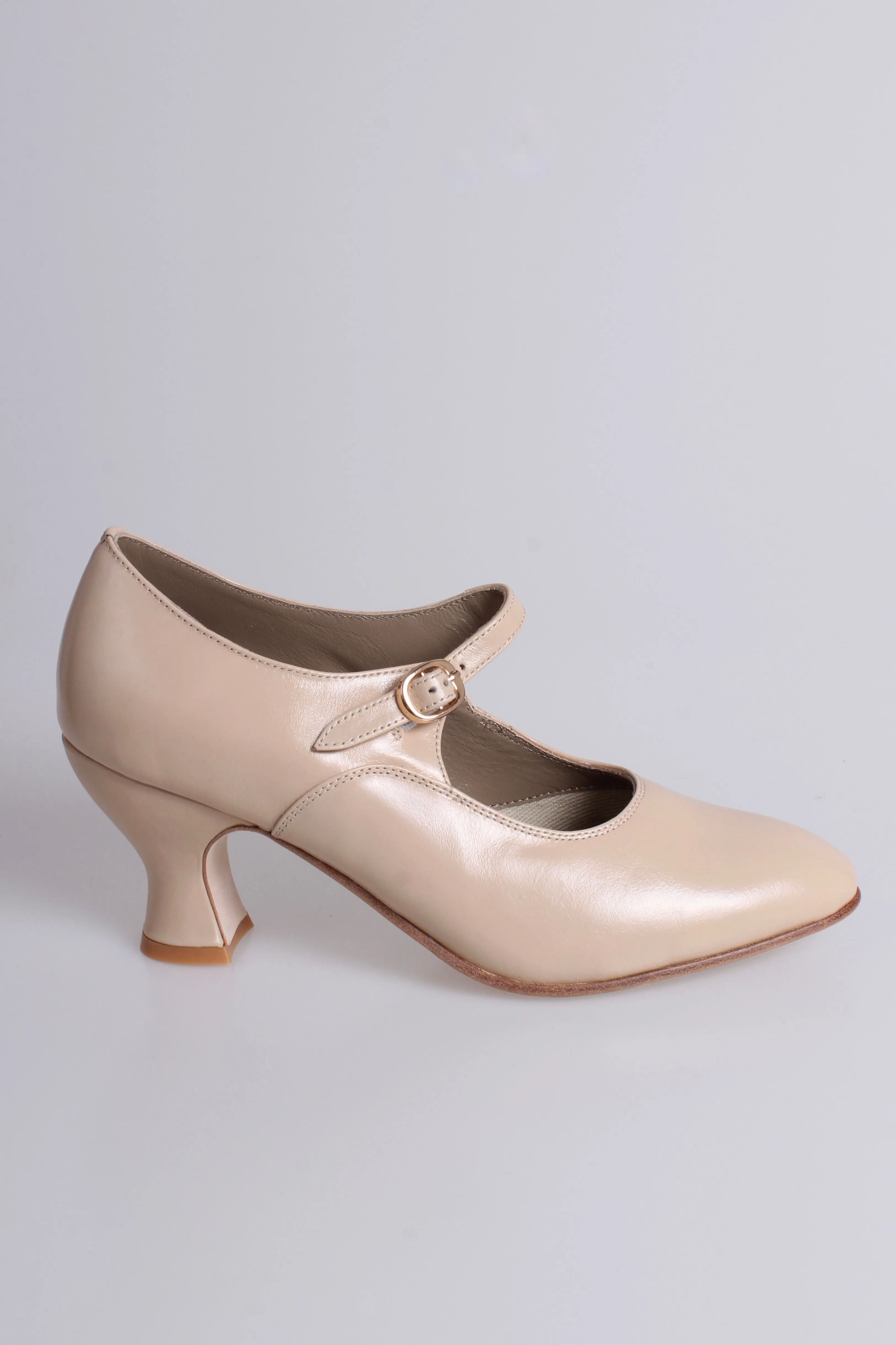 1920's inspired Mary Jane pumps - Cream - Yvonne