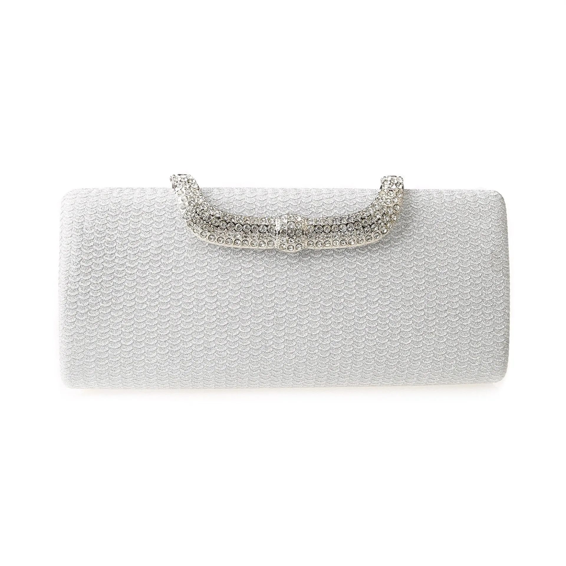 2022 New Trend Long Rhinestone Handbag Fashion Flash Banquet Purse Evening Bag Small Square Bag Z357