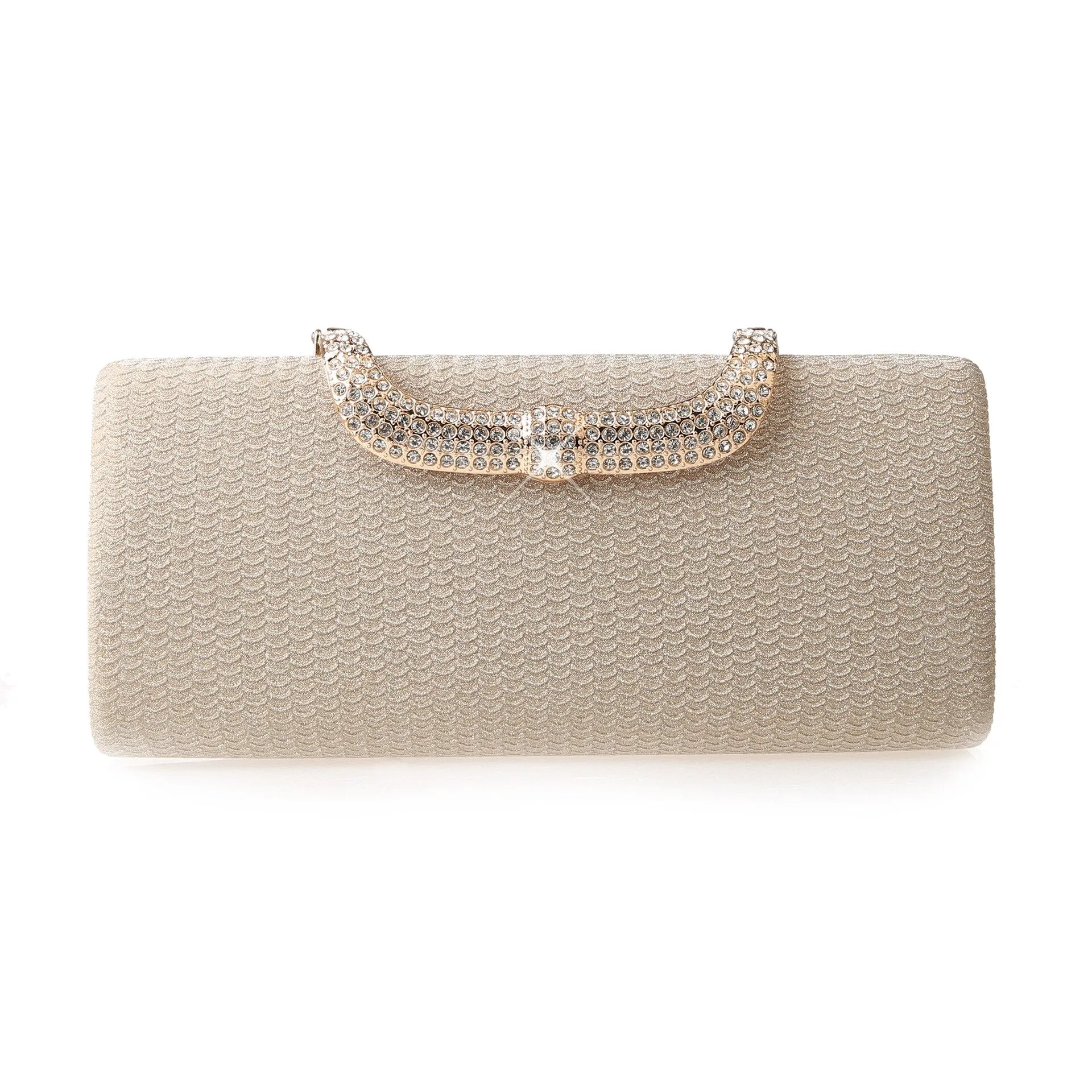 2022 New Trend Long Rhinestone Handbag Fashion Flash Banquet Purse Evening Bag Small Square Bag Z357