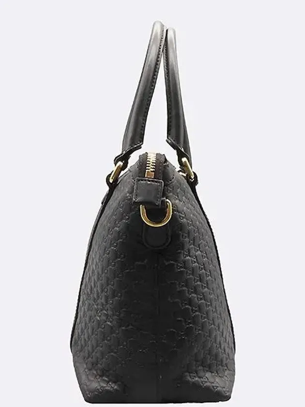 449656 Black Cima Leather Shopper Tote Bag Shoulder Strap