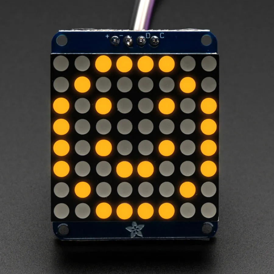 Adafruit Mini 0.7" 8x8 LED Matrix w/I2C Backpack