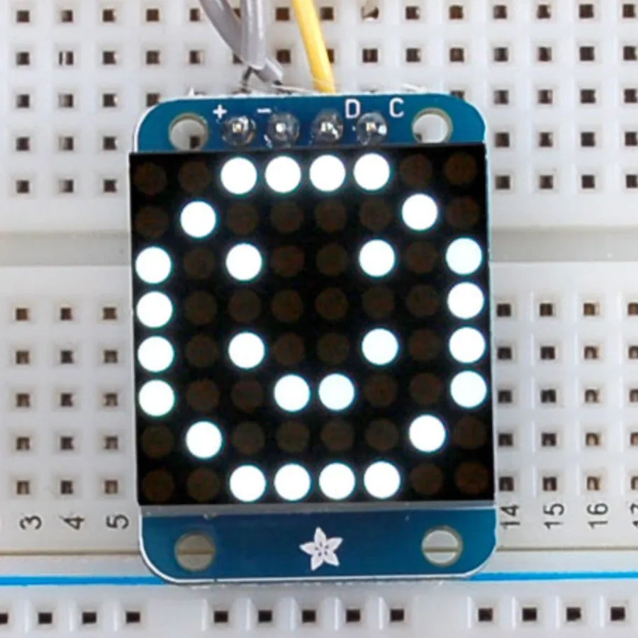 Adafruit Mini 0.7" 8x8 LED Matrix w/I2C Backpack