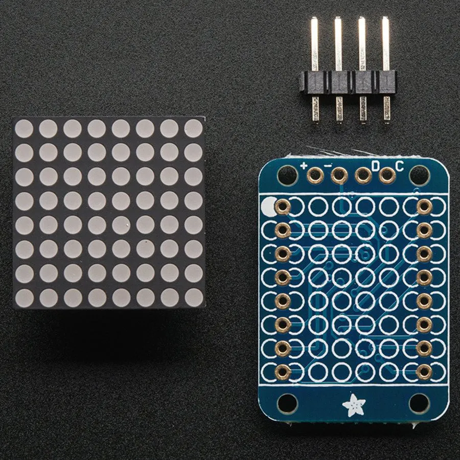 Adafruit Mini 0.7" 8x8 LED Matrix w/I2C Backpack