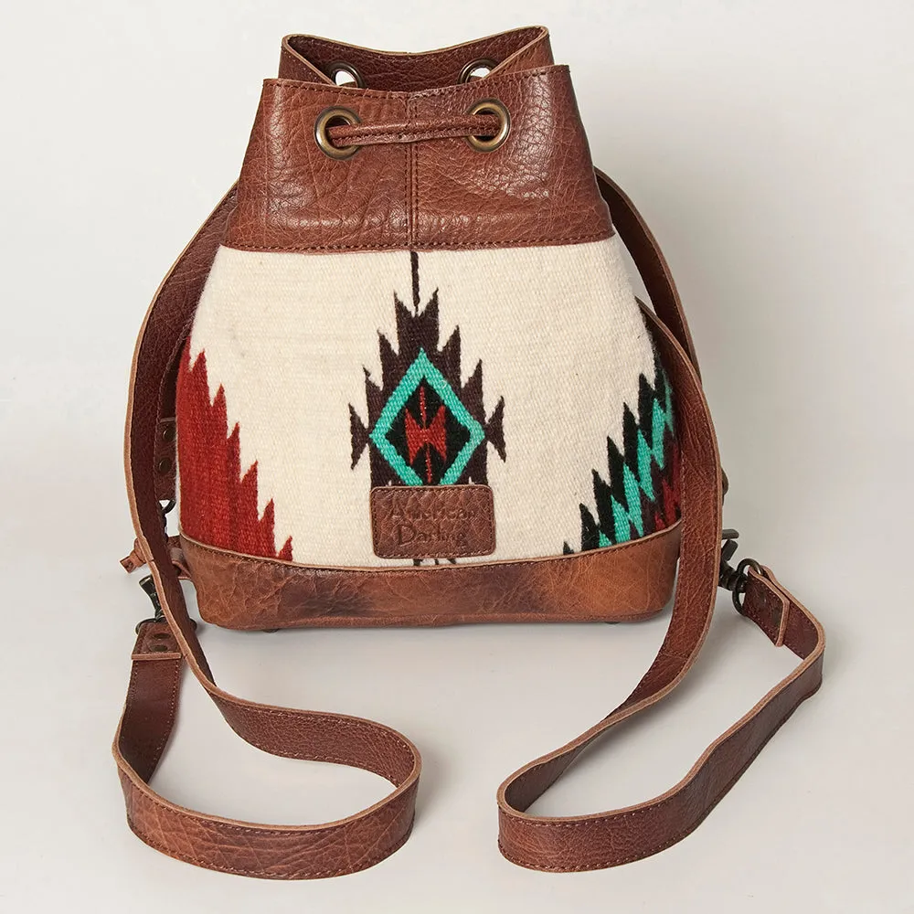 ADBG862E American Darling Hand Tooled Saddle Blanket Genuine Leather Women Bag Western Handbag Purse