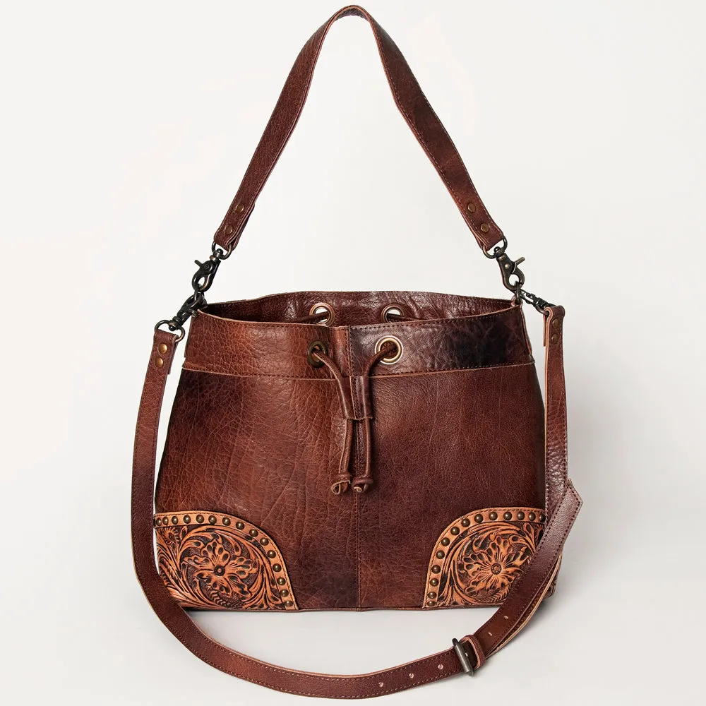 ADBG929B American Darling Hand Tooled Genuine Leather Women Bag Western Handbag Purse
