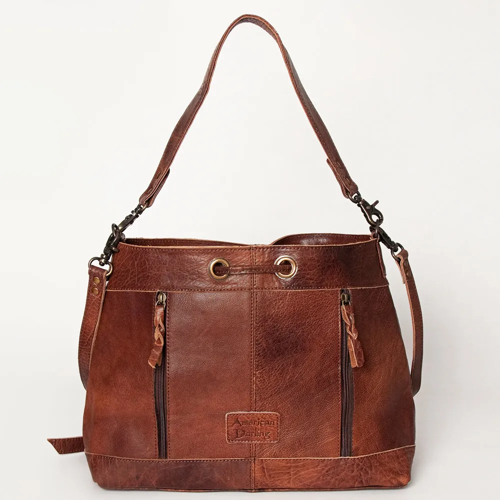 ADBG929B American Darling Hand Tooled Genuine Leather Women Bag Western Handbag Purse