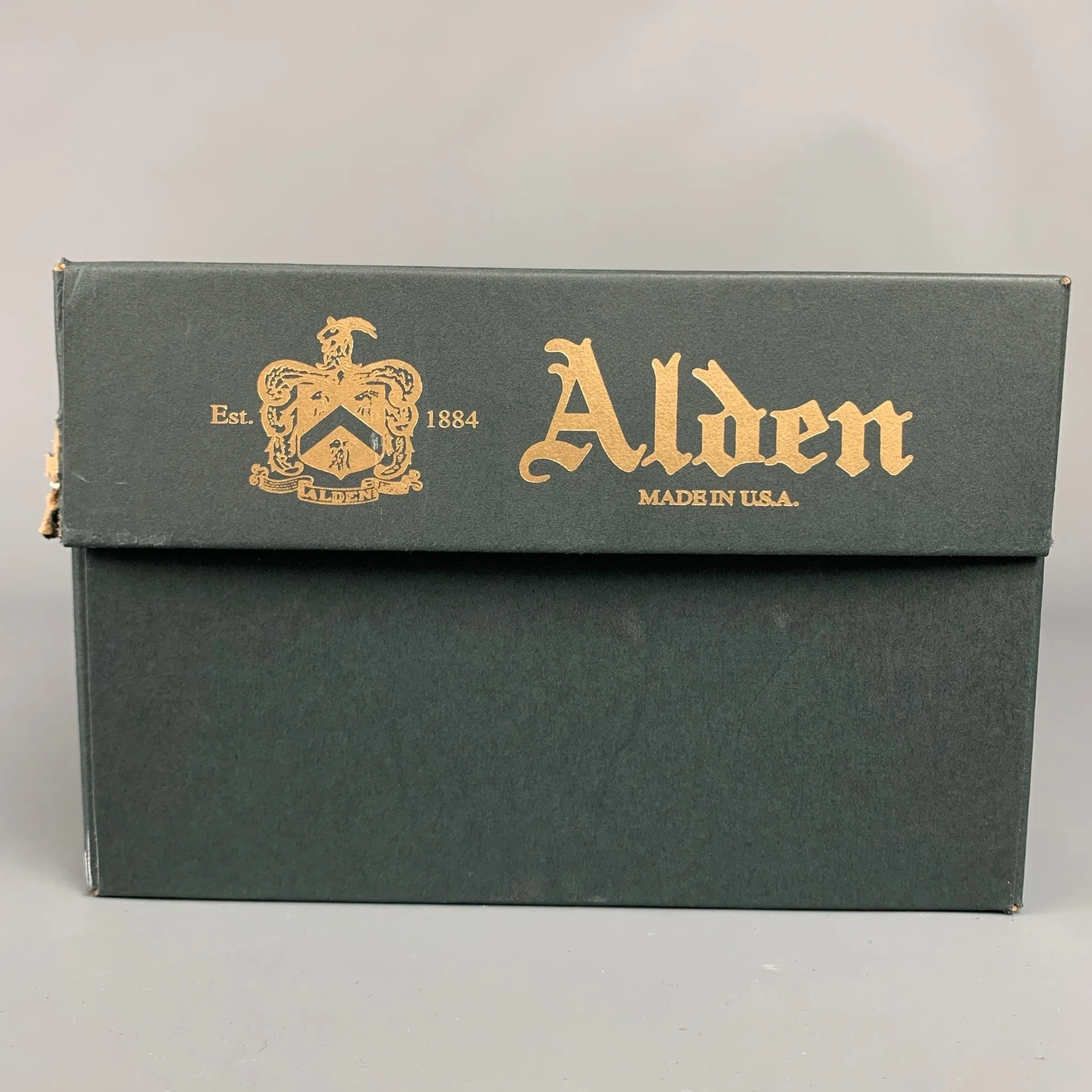 ALDEN D6528 Size 14 Brown Perforated Leather Wingtip Lace Up Shoes