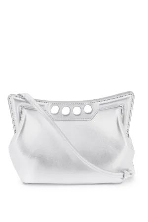 Alexander mcqueen peak mini crossbody bag 775908 1BL1I SILVER