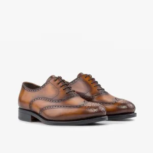 Ambrogio Bespoke Men's Shoes Calf-Skin Leather Brogue Oxford (AMB2576)