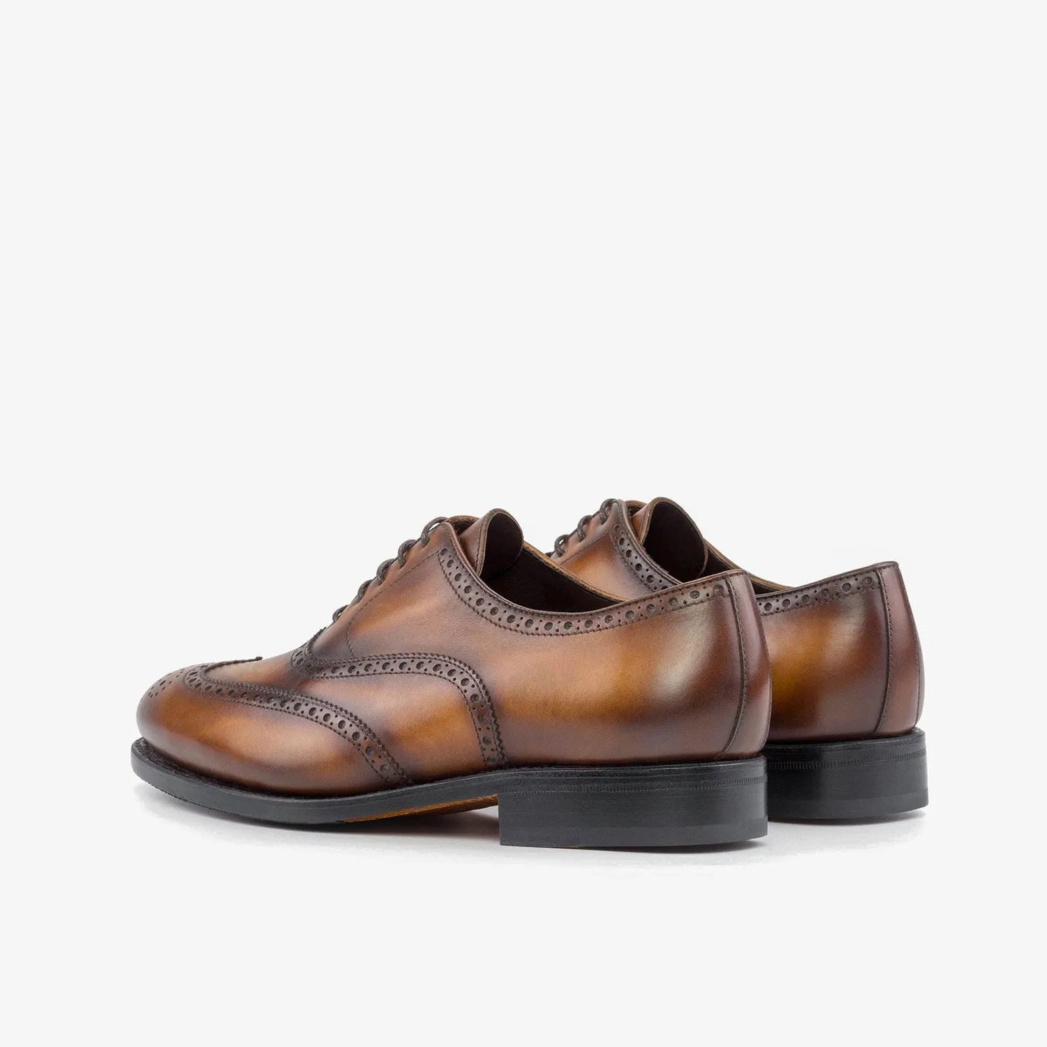 Ambrogio Bespoke Men's Shoes Calf-Skin Leather Brogue Oxford (AMB2576)
