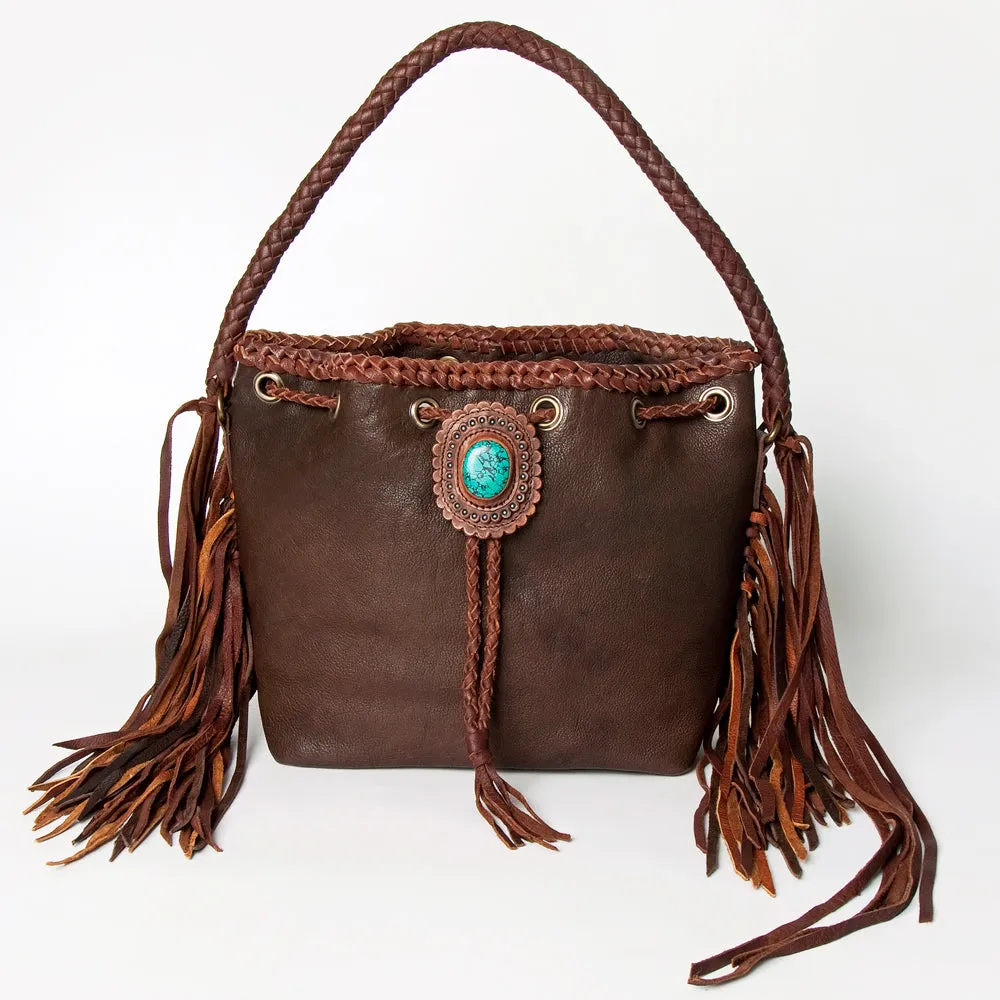 American Darling Bucket Genuine Leather Women Bag Western Handbag Purse