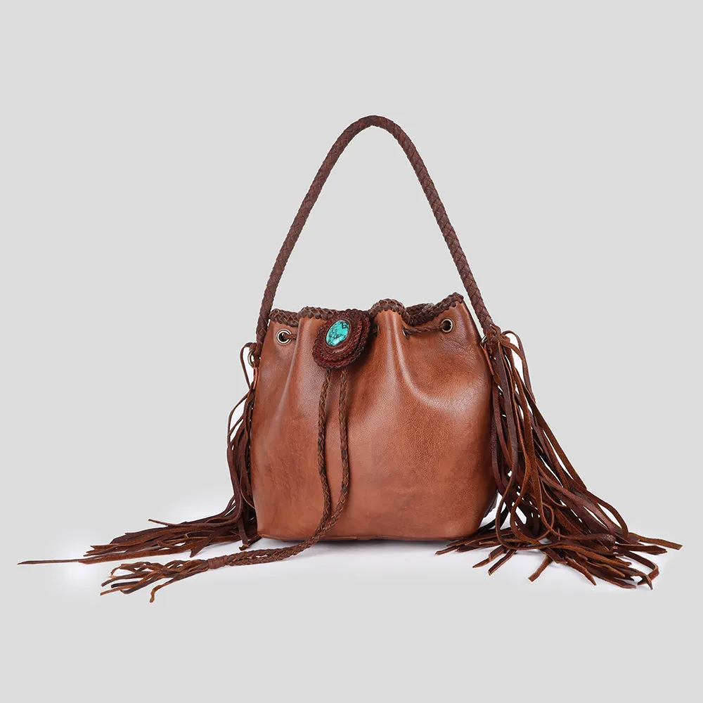 American Darling Bucket Genuine Leather Women Bag Western Handbag Purse