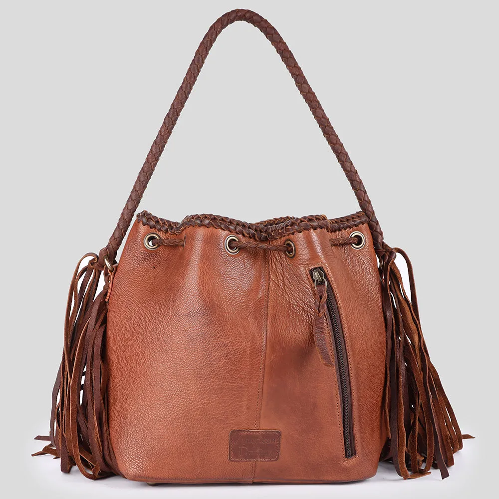 American Darling Bucket Genuine Leather Women Bag Western Handbag Purse
