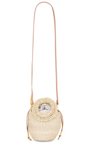 Aranaz Carmen Mini Bucket Bag in Beige