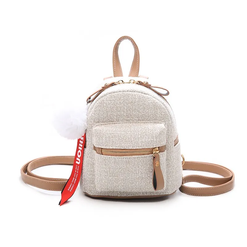 Back to College Women Small Backpack Shoulder Bag Nylon Backpacks Female Girls Fashion Travel Daypacks for Teenager School Bag Mochila Feminina