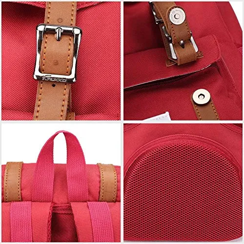 Backpack daypack for 15" notebook with pencil case for school, university