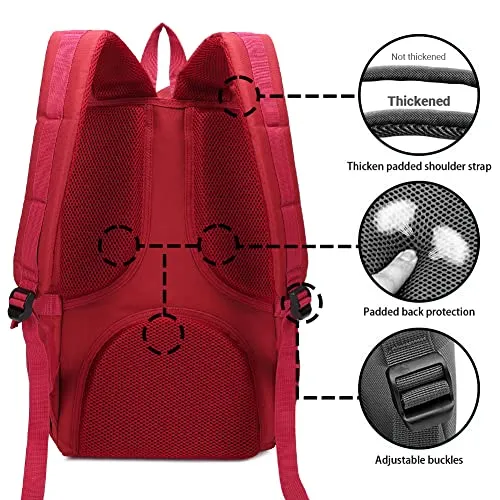 Backpack daypack for 15" notebook with pencil case for school, university