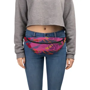 Beach Vibes Hot Pink Florida Floral Fanny Pack
