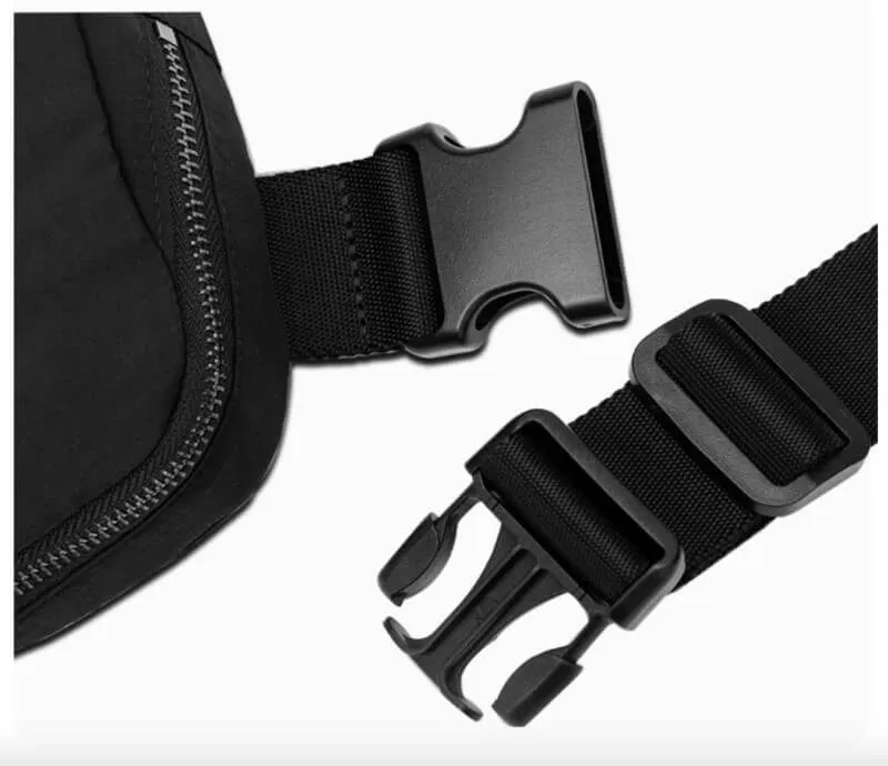 Beige Fashionable Waist Bag with Adjustable Strap