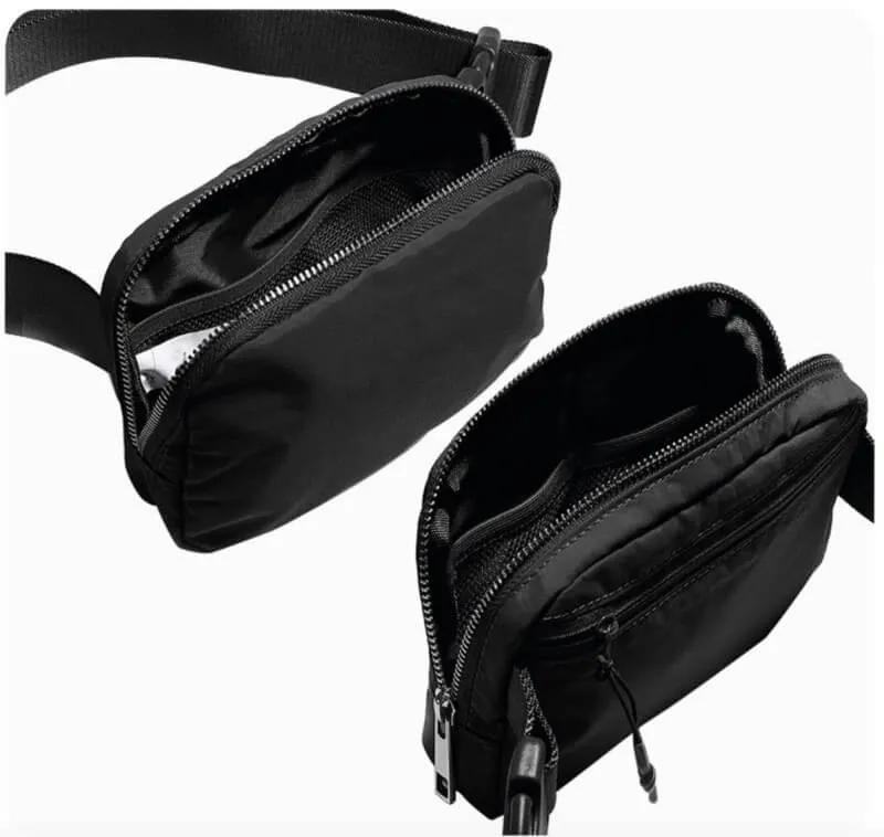 Beige Fashionable Waist Bag with Adjustable Strap