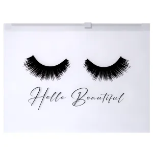 BRAWNA 60 Pck Lash Extension Aftercare Bags - Eyelash Makeup Bags - Cosmetic Bags - Eyelash Extension KIt Supplies Set - Lipstick Travel Pouch - Cute Lip Gloss Bags - size 6x8