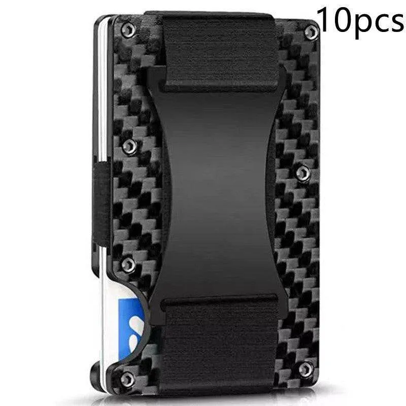 Carbon Fiber Wallet - RFID Blocking Metal Card Holder