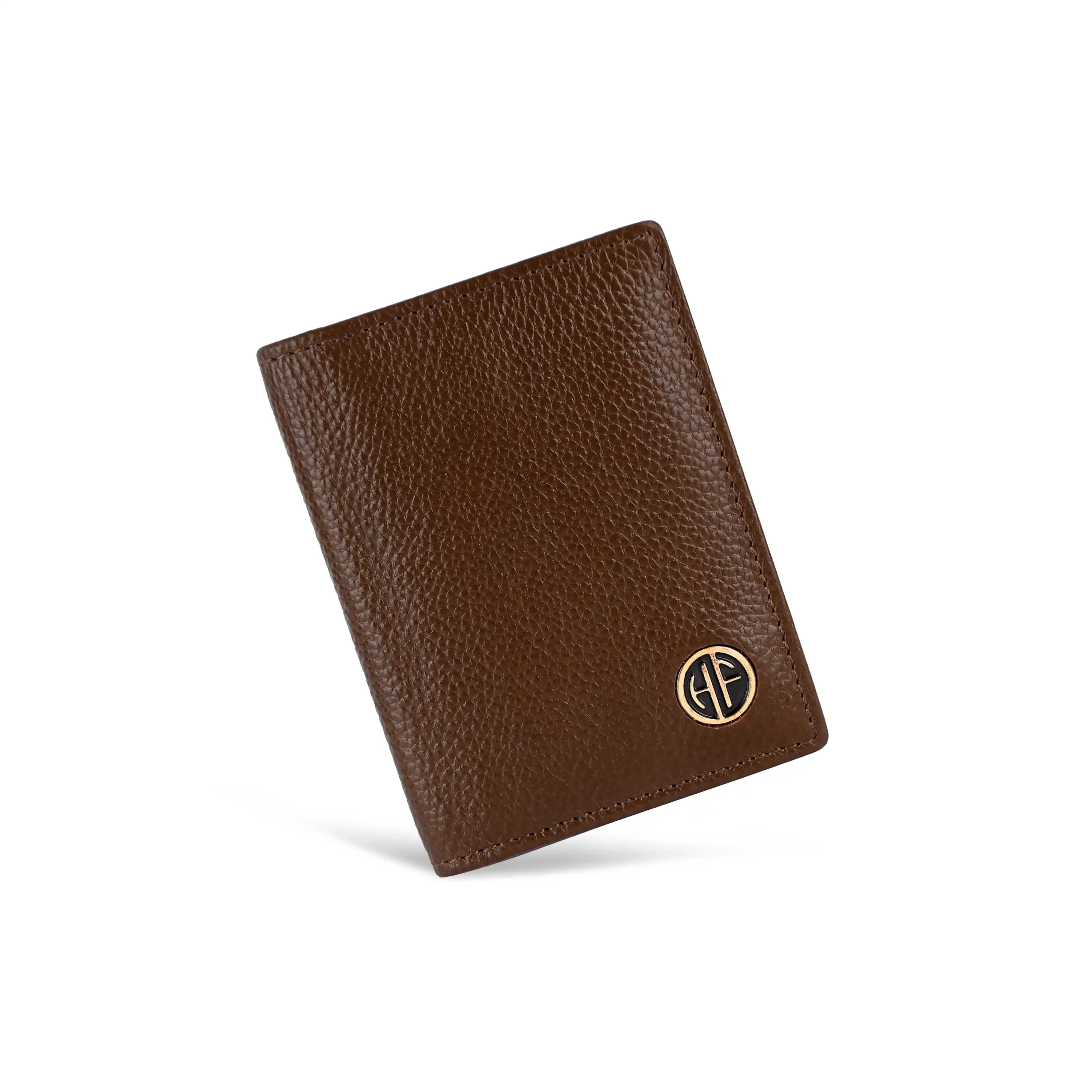 Card Holder Wallet for Men and Women - Genuine Leather - RFID Protected - 6 Slots for ATM Credit/Debit Card