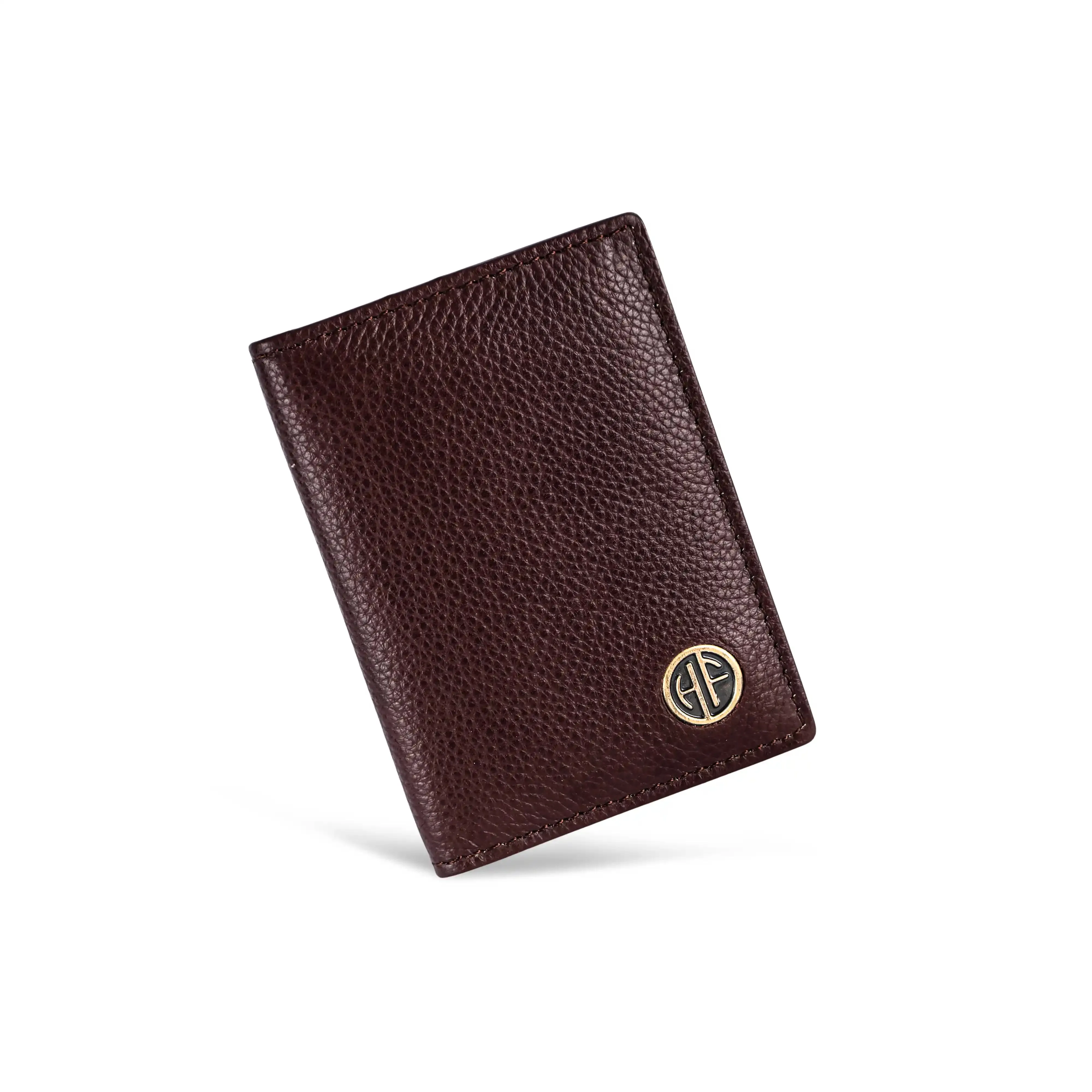 Card Holder Wallet for Men and Women - Genuine Leather - RFID Protected - 6 Slots for ATM Credit/Debit Card