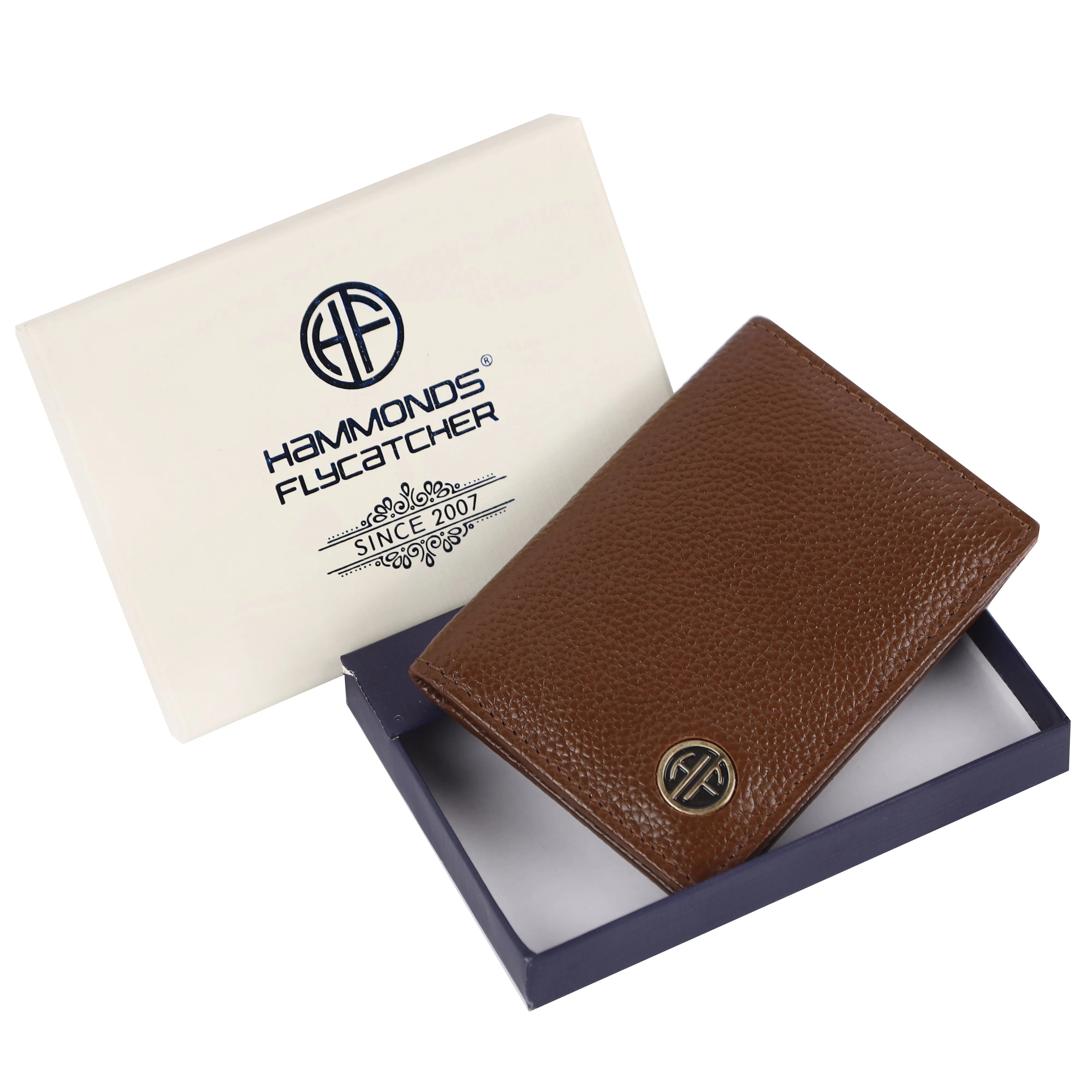 Card Holder Wallet for Men and Women - Genuine Leather - RFID Protected - 6 Slots for ATM Credit/Debit Card