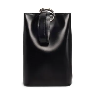 Cartier Black Polished Leather Panthere Bucket Bag