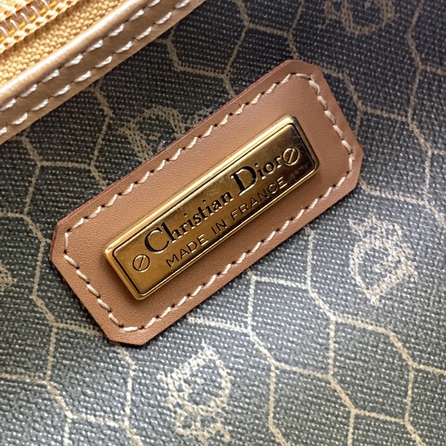 CHRISTIAN DIOR Vintage Monogram Duffle Travel Unisex Bag Handbag