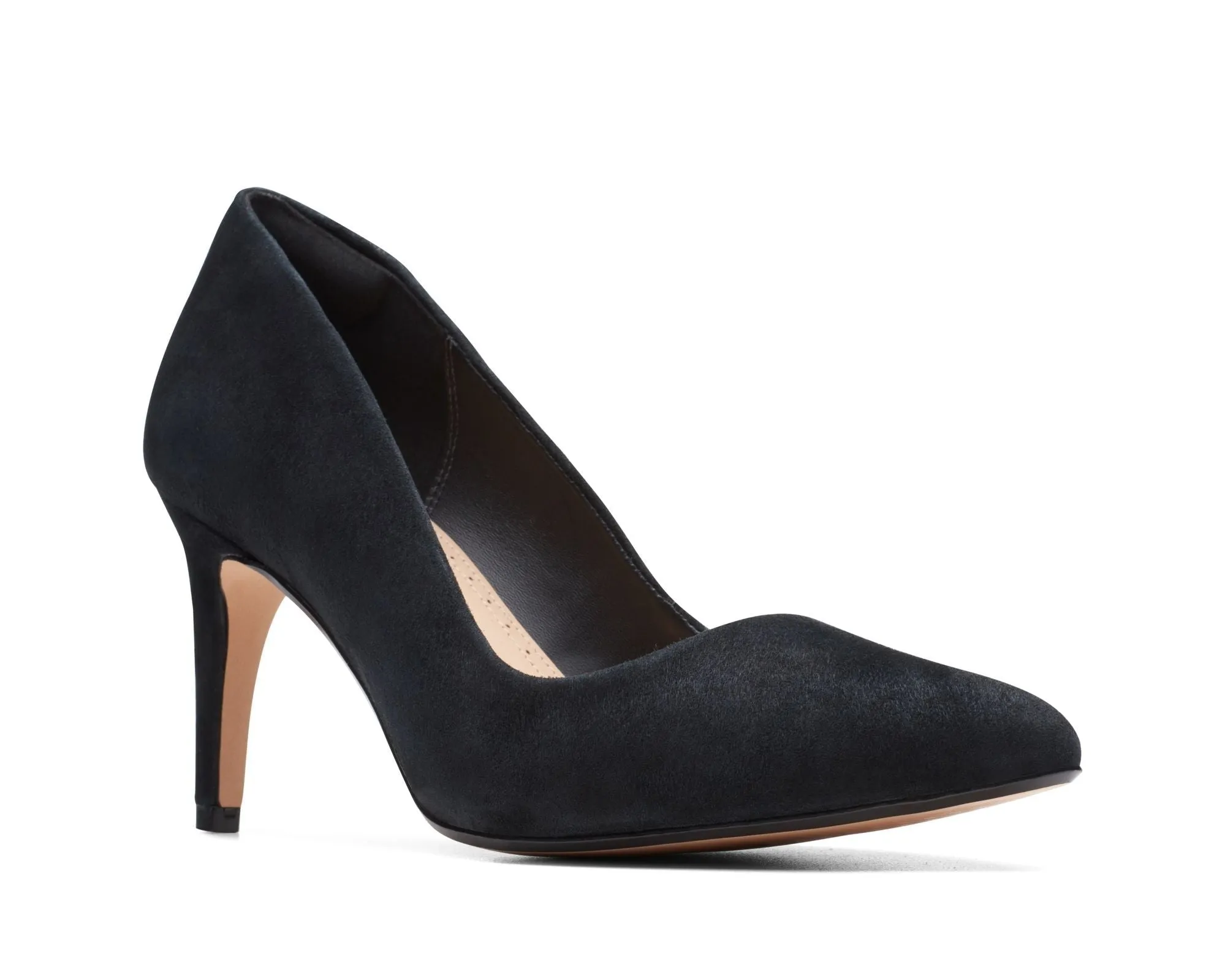 Clarks Laina Rae Black Suede - Standard Width
