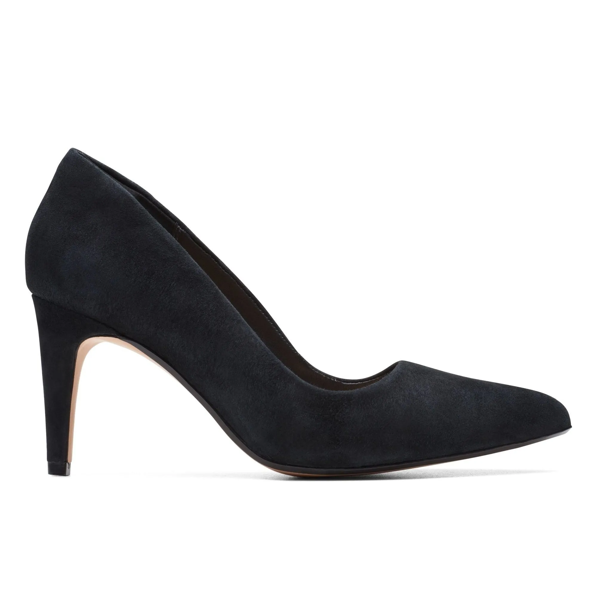Clarks Laina Rae Black Suede - Standard Width