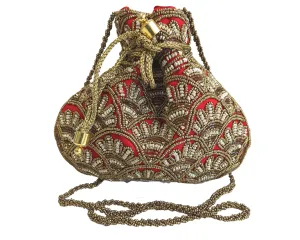 Cross-body Velvet Potli Bag
