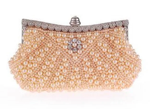 Crystal Beaded Bridal Evening Hand Bags Handmade Diamond crystal   Wedding/Party/Evening bag