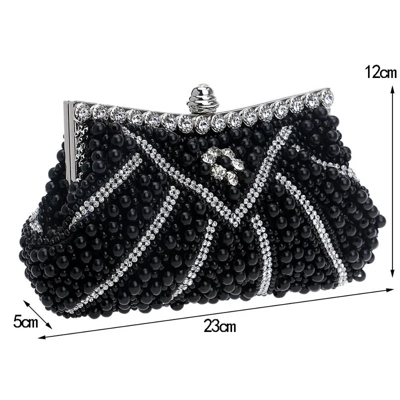 Crystal Beaded Bridal Evening Hand Bags Handmade Diamond crystal   Wedding/Party/Evening bag
