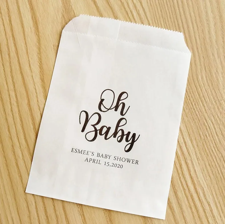 Custom Wedding Favor Bag, Personalized Party Favor Bag, Cookie Bag, Donut Bags, Wedding Candy Bags, Wedding Thank You Bags, Treat Goodie Bag