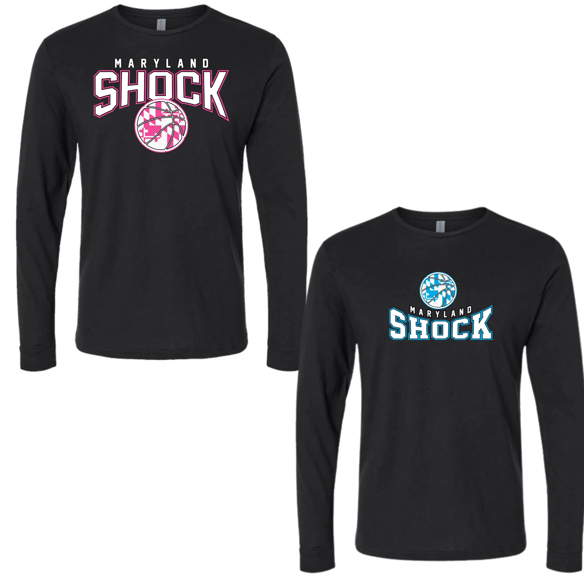 customized Shock travel basketball-youth long sleeve-black athletic material
