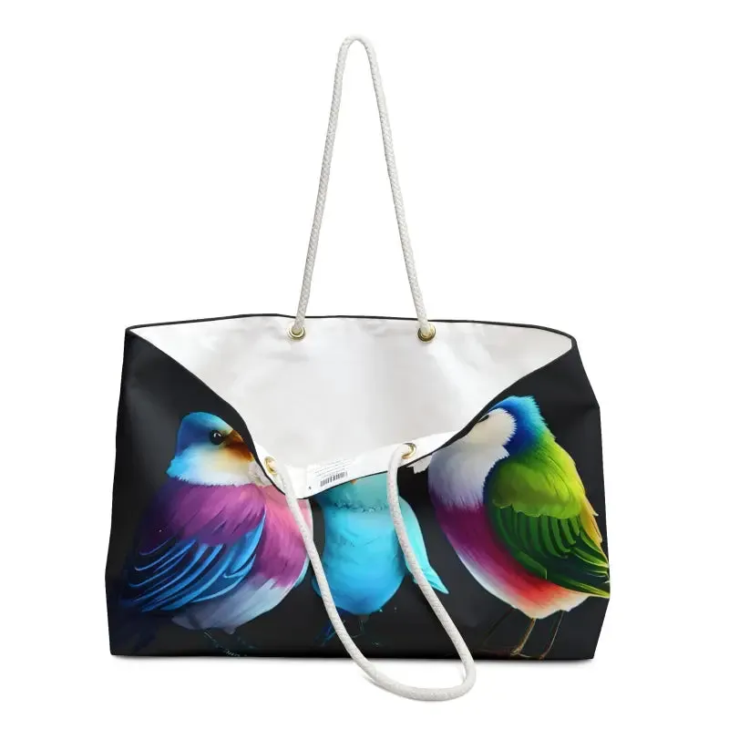 Cute Birds Weekender Bag for Stylish Getaways