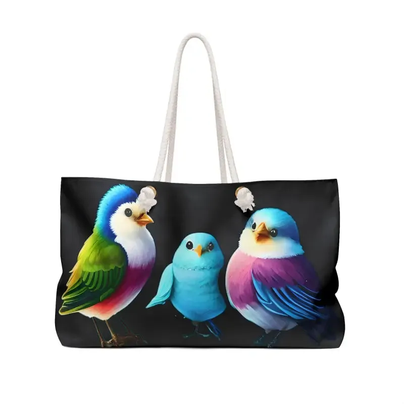 Cute Birds Weekender Bag for Stylish Getaways