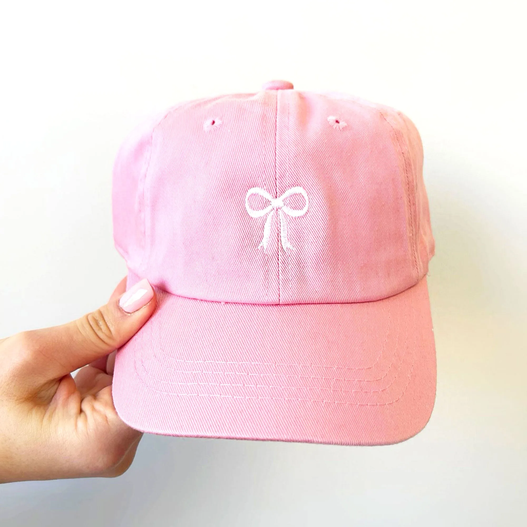Cute Mini Bow Embroidered Baseball Cap