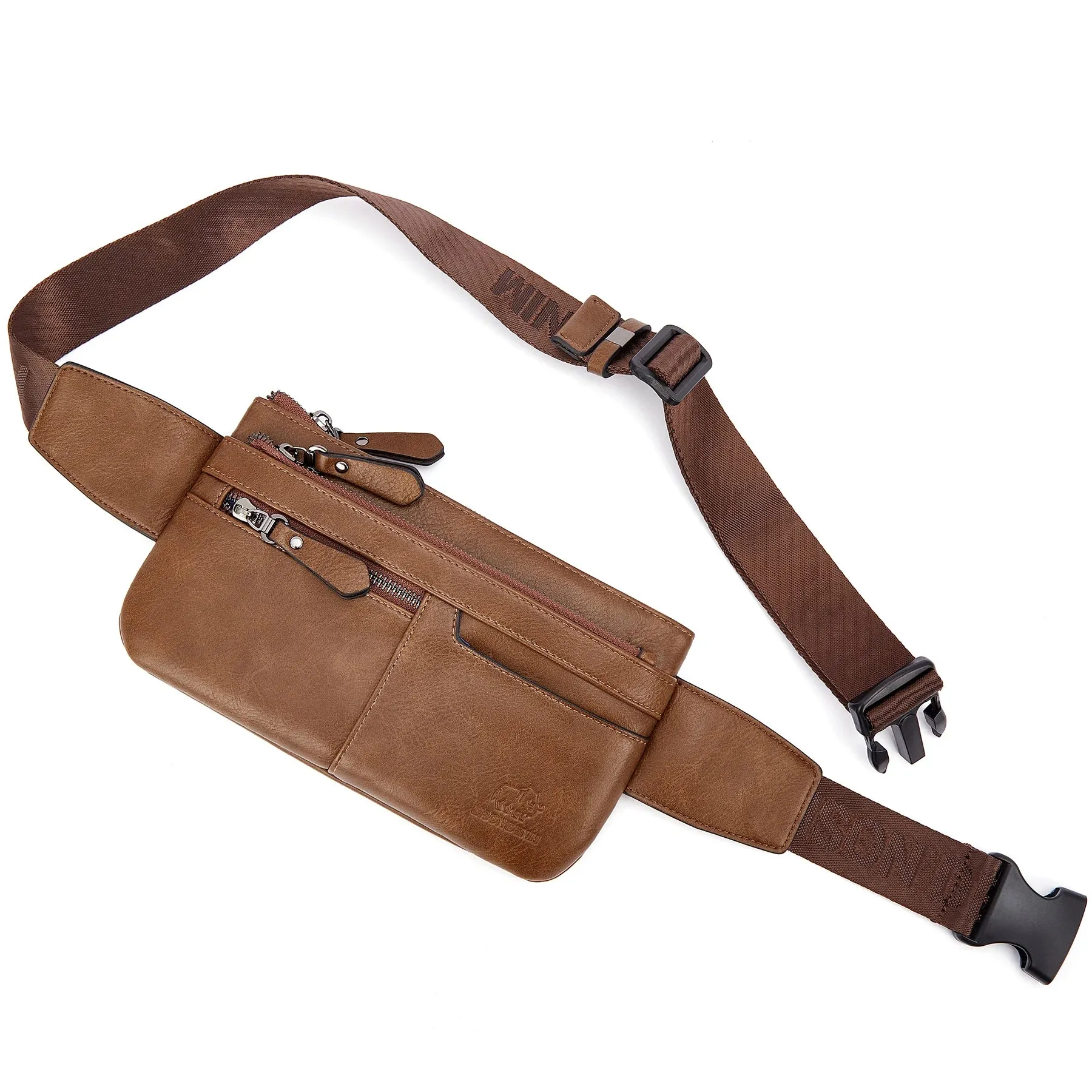 DENIM Leather Waist Bag Cell Phone Bags Men Women Travel Bag