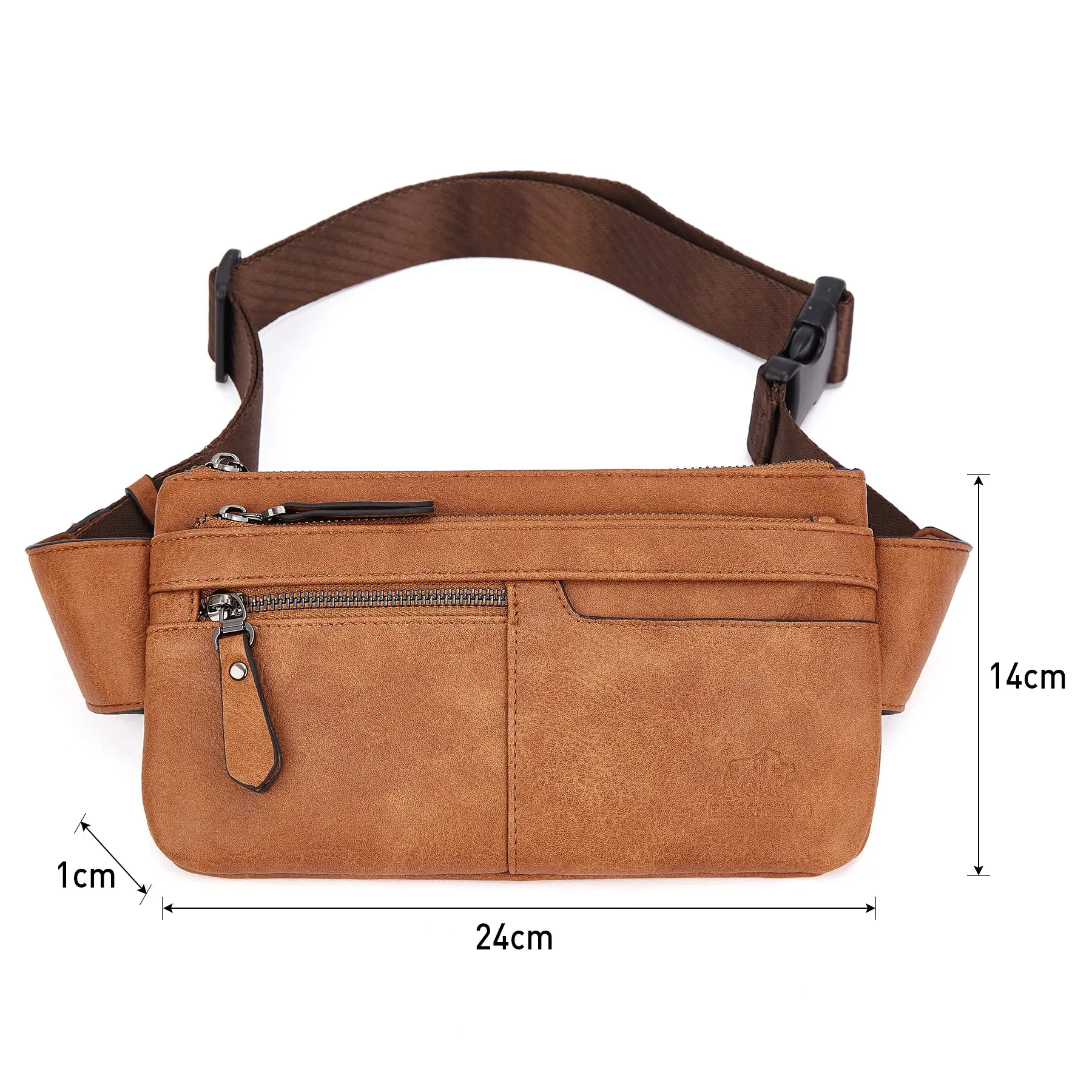 DENIM Leather Waist Bag Cell Phone Bags Men Women Travel Bag