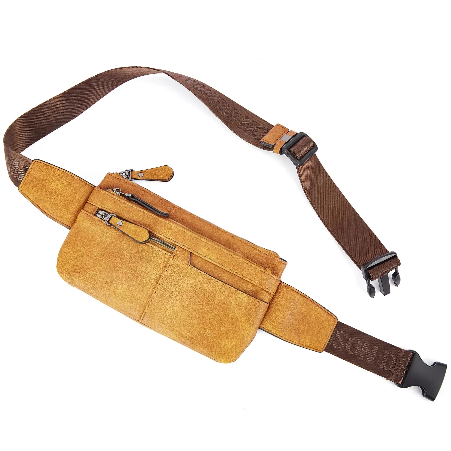 DENIM Leather Waist Bag Cell Phone Bags Men Women Travel Bag