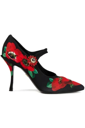 Dolce & Gabbana Crystal-Embellished Mary Jane Pump