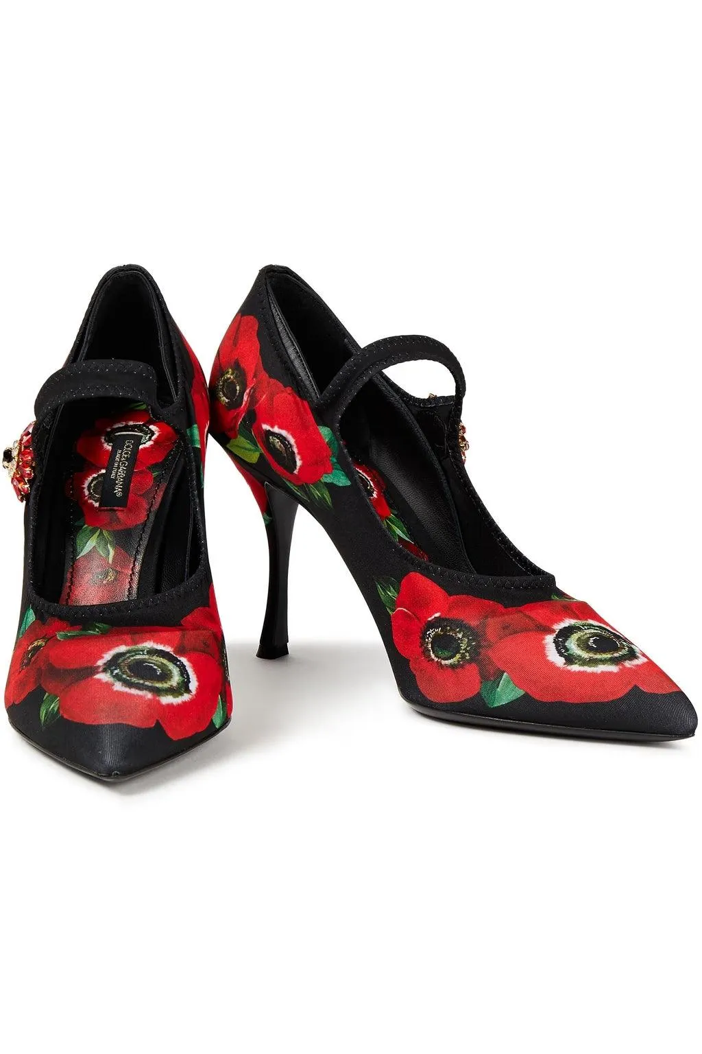 Dolce & Gabbana Crystal-Embellished Mary Jane Pump