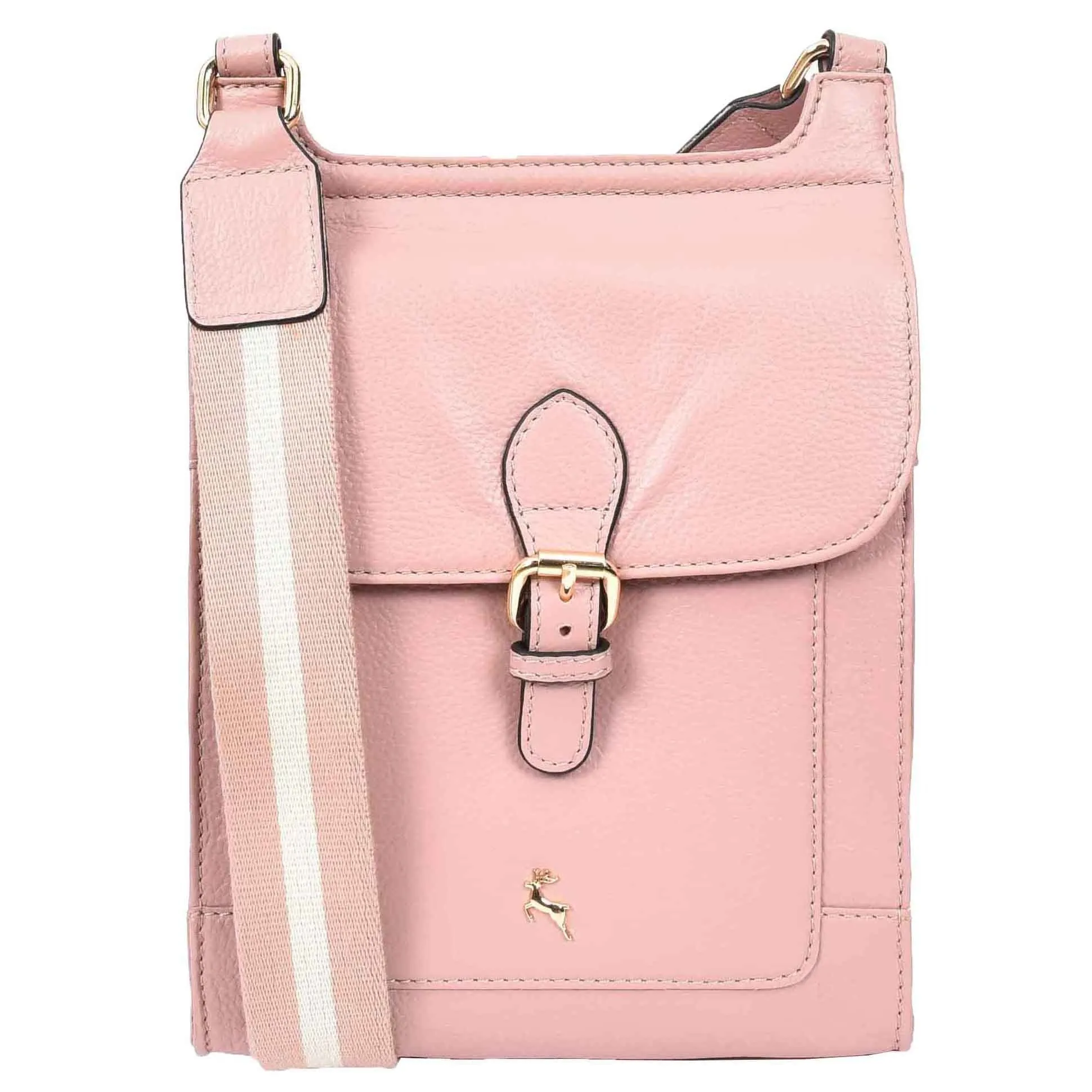 DR685 Ladies Real Leather Travel Messenger Bag Woodrose