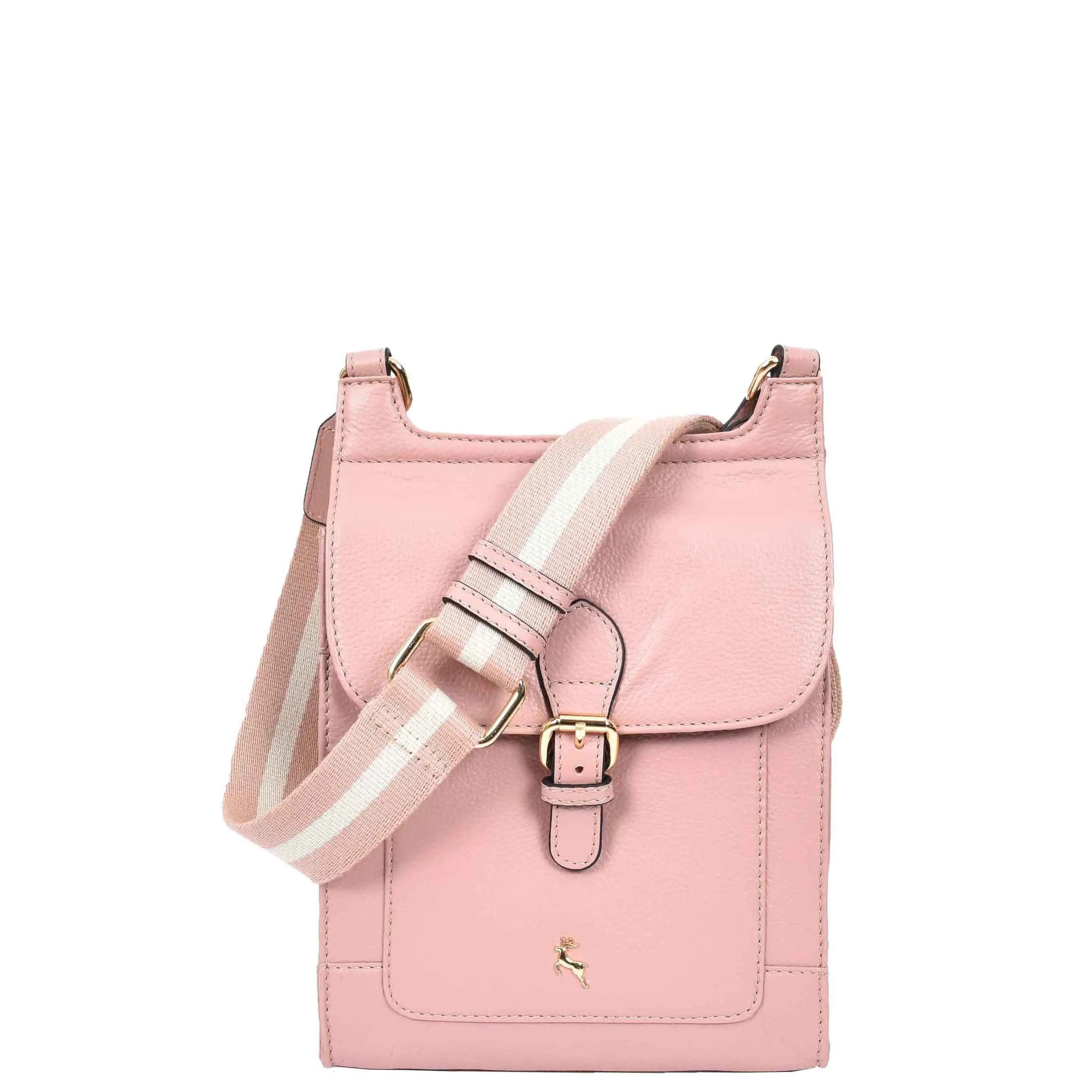DR685 Ladies Real Leather Travel Messenger Bag Woodrose